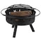 Flash Furniture Star and Moon Fire Pit with 4 Red Adirondack Chairs JJ-C145014-32D-RED-GG - alternate 9